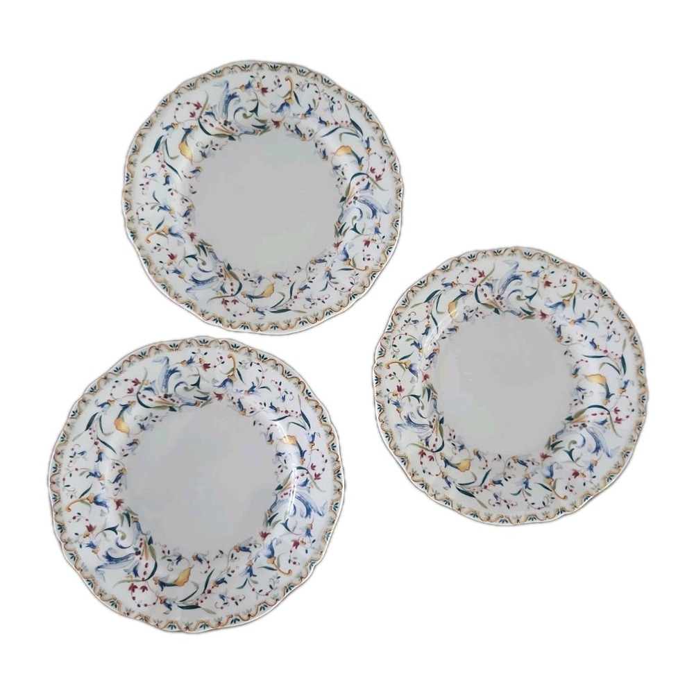 3/ GIEN Bread & Butter Canape Plates Toscana 6.5in EXCELLENT CONDITION